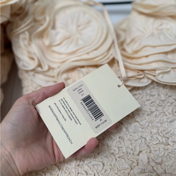 MARA HOFFMAN Luna Off-The-Shoulder Textured-Cotton Midi Dress $1,125 - Picture 9 of 13